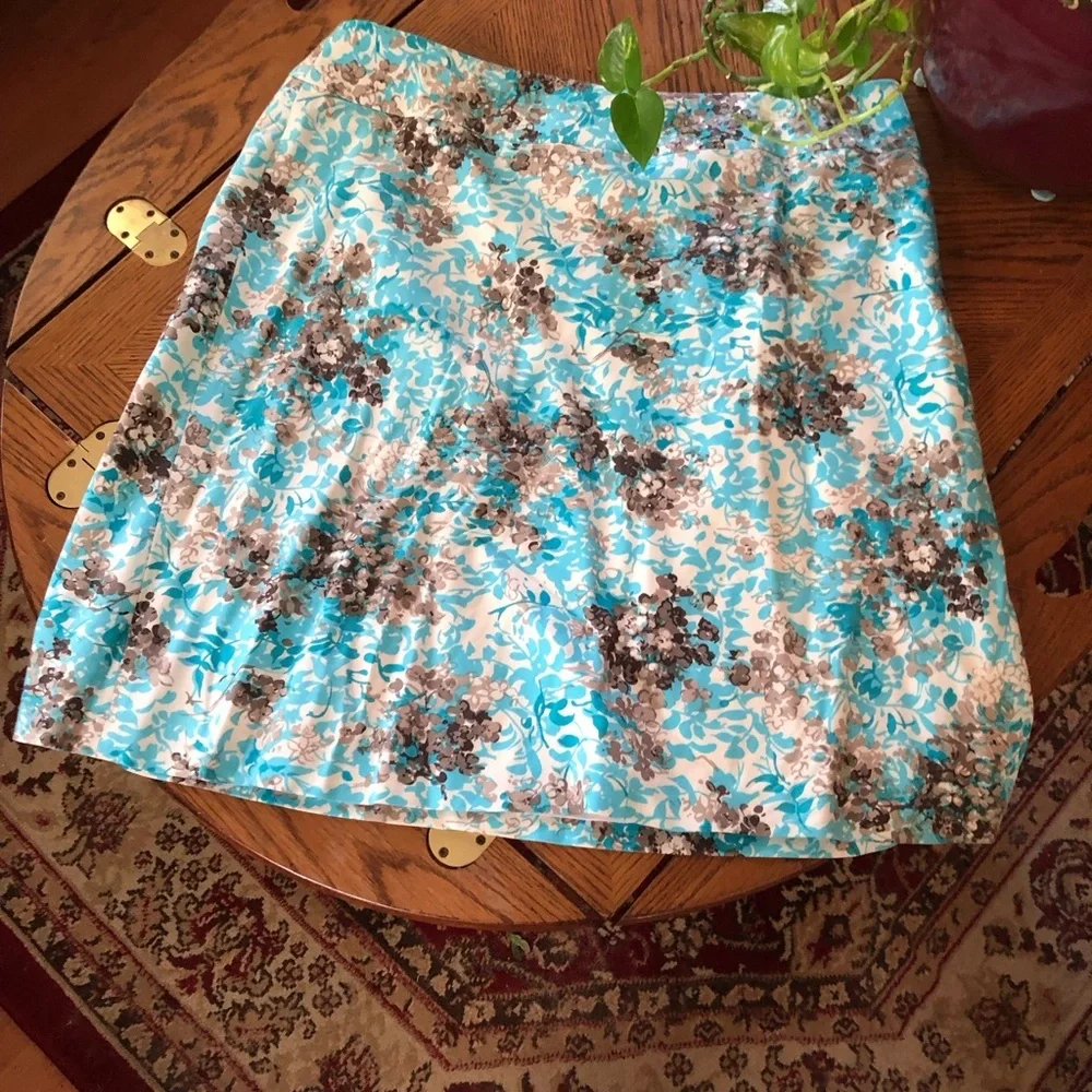 Turquoise Skirt with Stretch